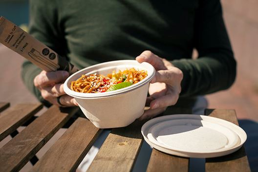 Bols para ensaladas de fibra, recipientes de fibra, bols para ensaladas de papel y recipientes para sopa de papel