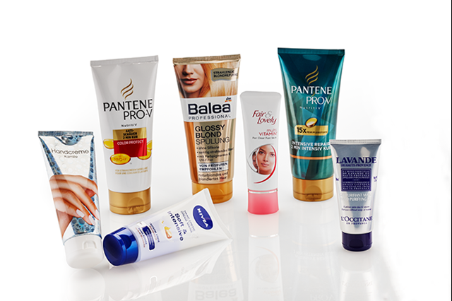 Cosmetic tube laminates