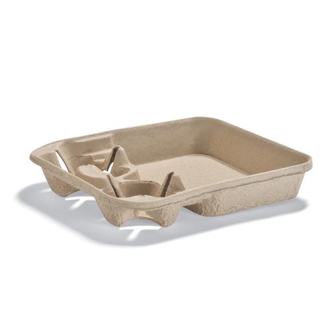 StrongHolder® 2-Cup Carrier w/ Food Tray (Narrow Compartment)