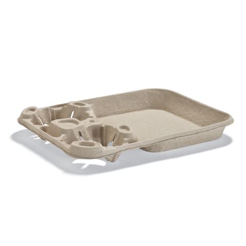 StrongHolder® 2-Cup Carrier w/ Food Tray (Wide Compartment)